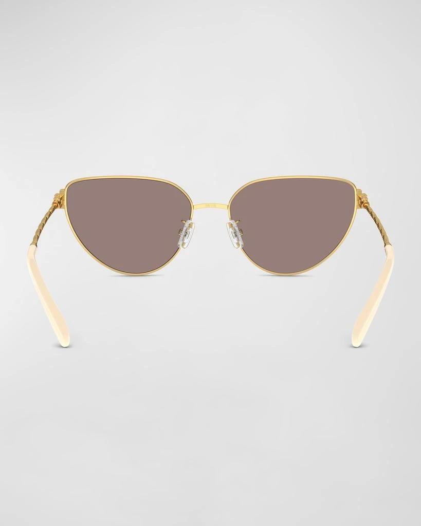 Tory Burch Hammered Metal Cat-Eye Sunglasses 4