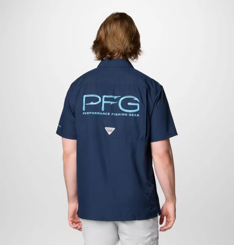 Columbia Columbia Men's Collegiate PFG Slack Tide  Camp Shirt - North Carolina-