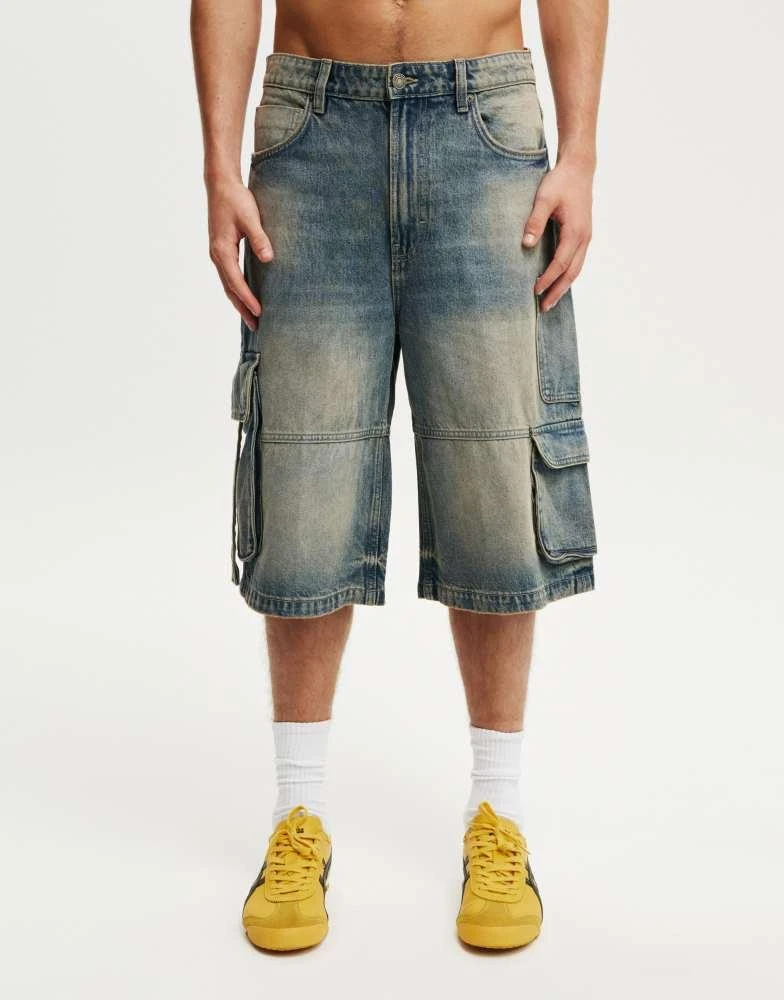 Cotton:On Cotton On Super baggy jort in cargo sandstorm blue 1