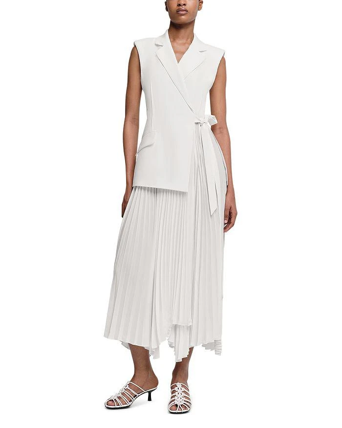 knee length dresses for ladies Self-Portrait Crepe Maxi Dress