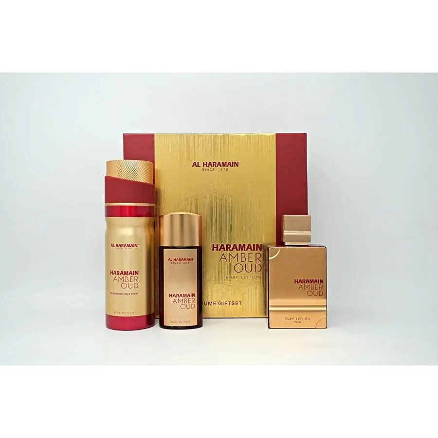 AL HARAMAIN Al Haramain Unisex Amber Oud Ruby Gift Set Fragrances 6291106814323
