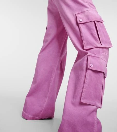 Dolce 
Gabbana Mid-rise cotton flared cargo pants 6