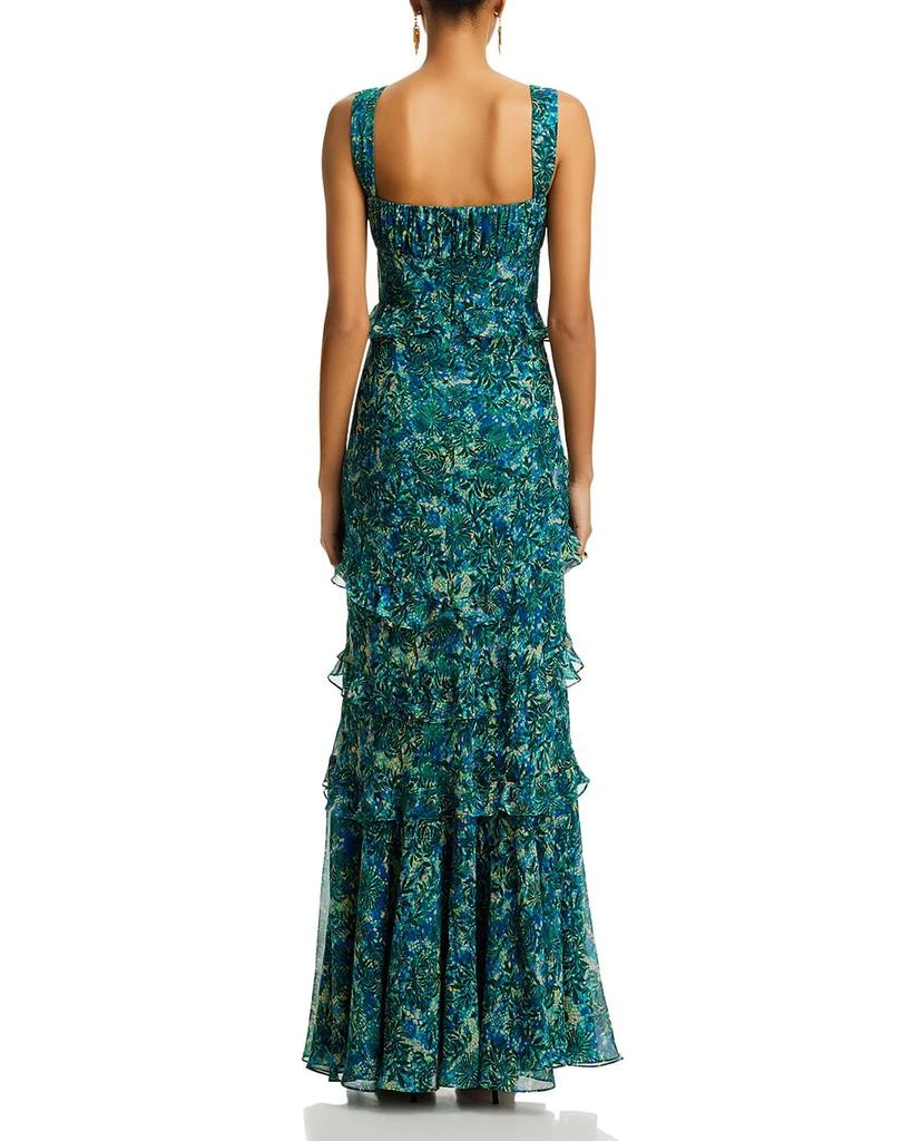 Saloni Chandra Silk Ruffled Dress 4