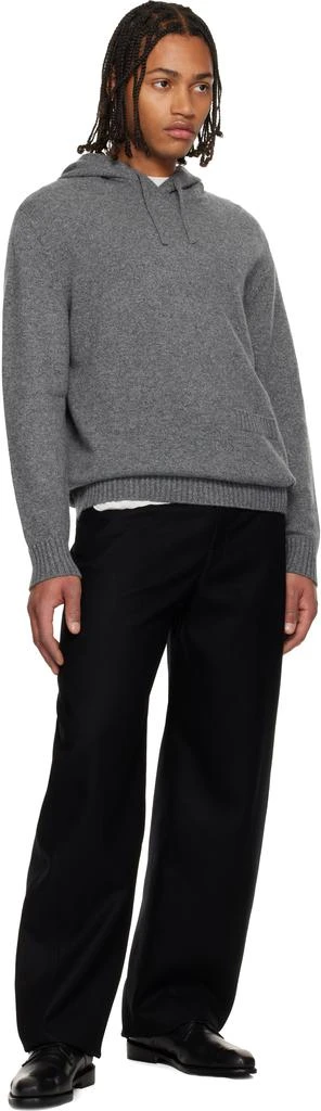 Givenchy Gray Cashmere Knit Hoodie 4