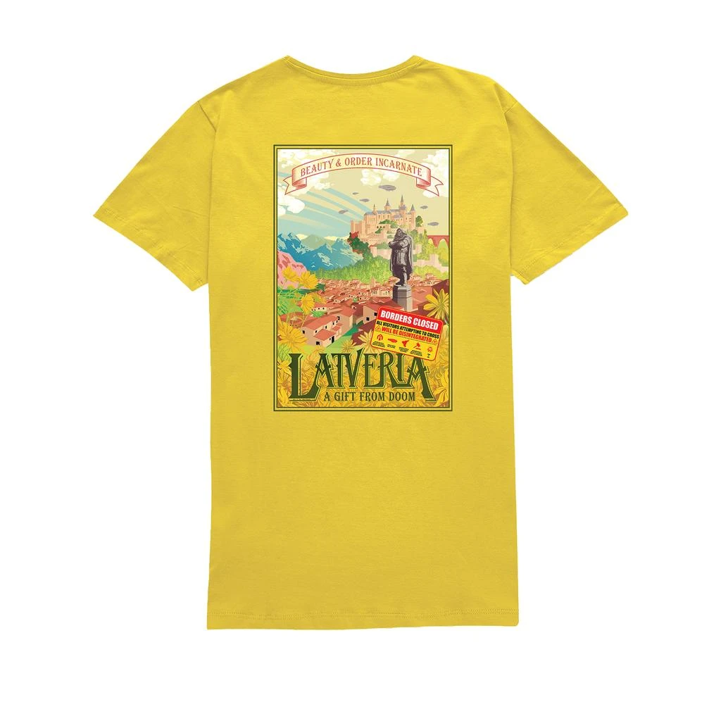 Original Hero Fantastic Four Doom Hero Lands Latveria Unisex T-Shirt - Yellow 1