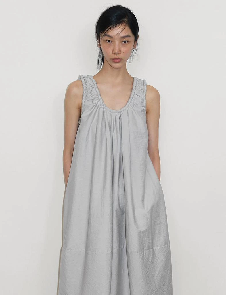 Pixie Market Puff Light-Grey Dress 2