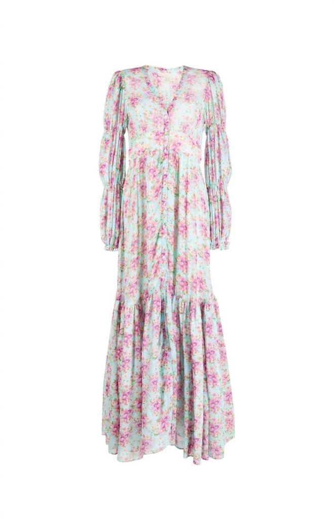 byTiMo Georgette Maxi Dress In Summer Flowers