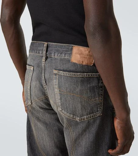 Balenciaga Distressed low-rise wide-leg jeans 5