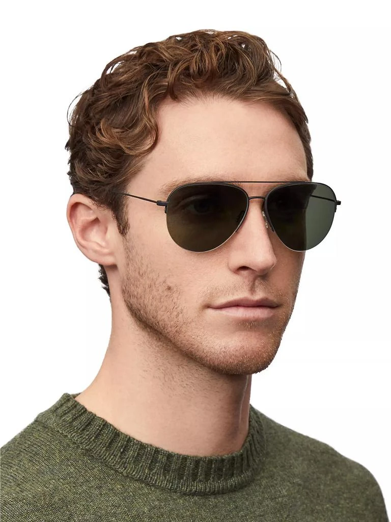 Oliver Peoples Cleamons 60MM Pilot Sunglasses 2
