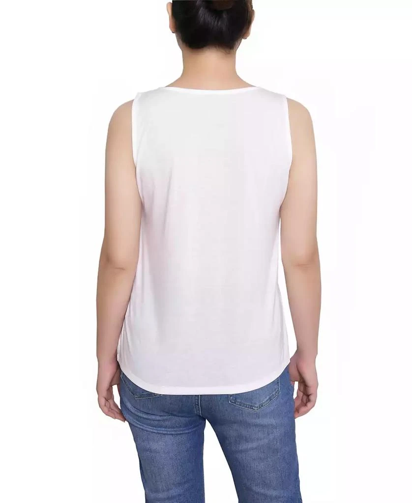 NY Collection Petite Sleeveless V Neck Blouse 2