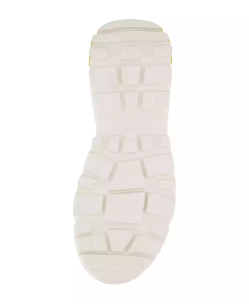 DKNY Men's Mixed Media Runner with Front Logo Strap Sneakers 5
