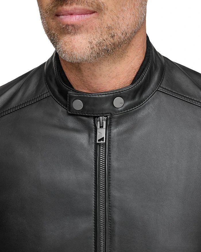 Andrew Marc Viceroy Leather Full Zip Moto Jacket 7