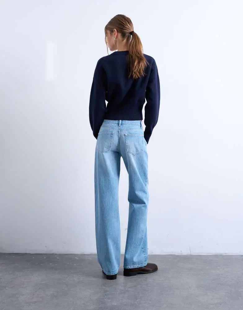 Topshop Topshop Ember low rise straight jean in bleach 5