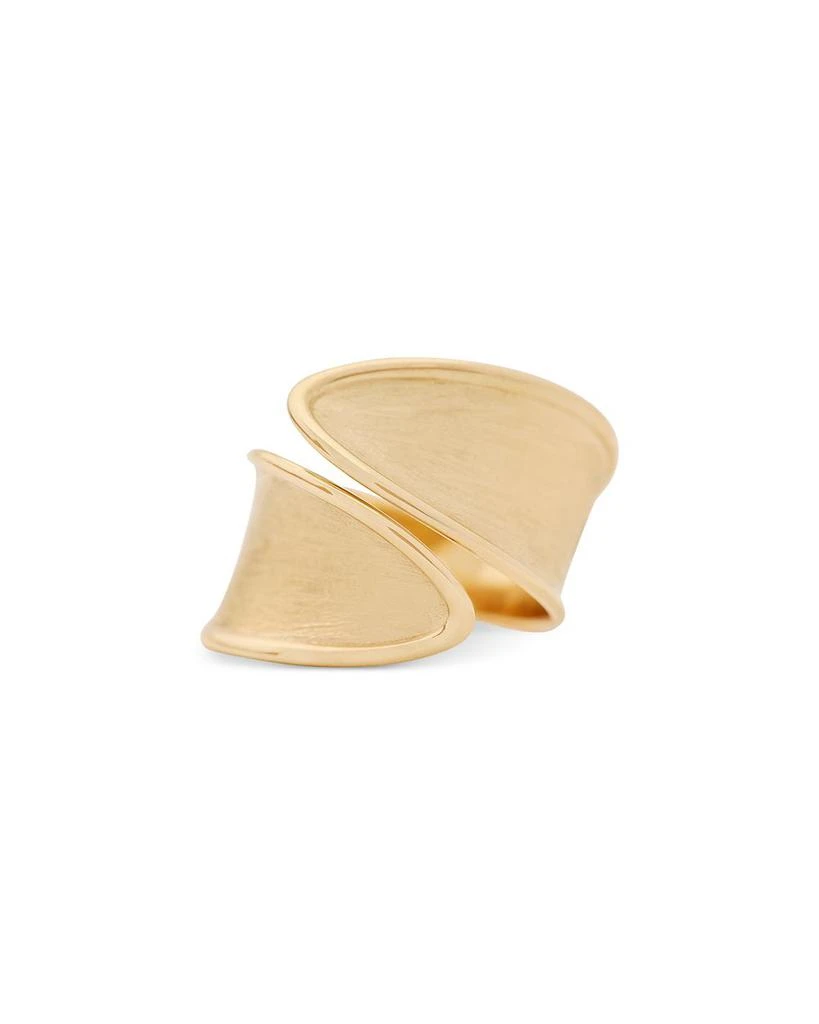 Marco Bicego 18K Yellow Gold Lunaria Twist Textured Wrap Ring 1