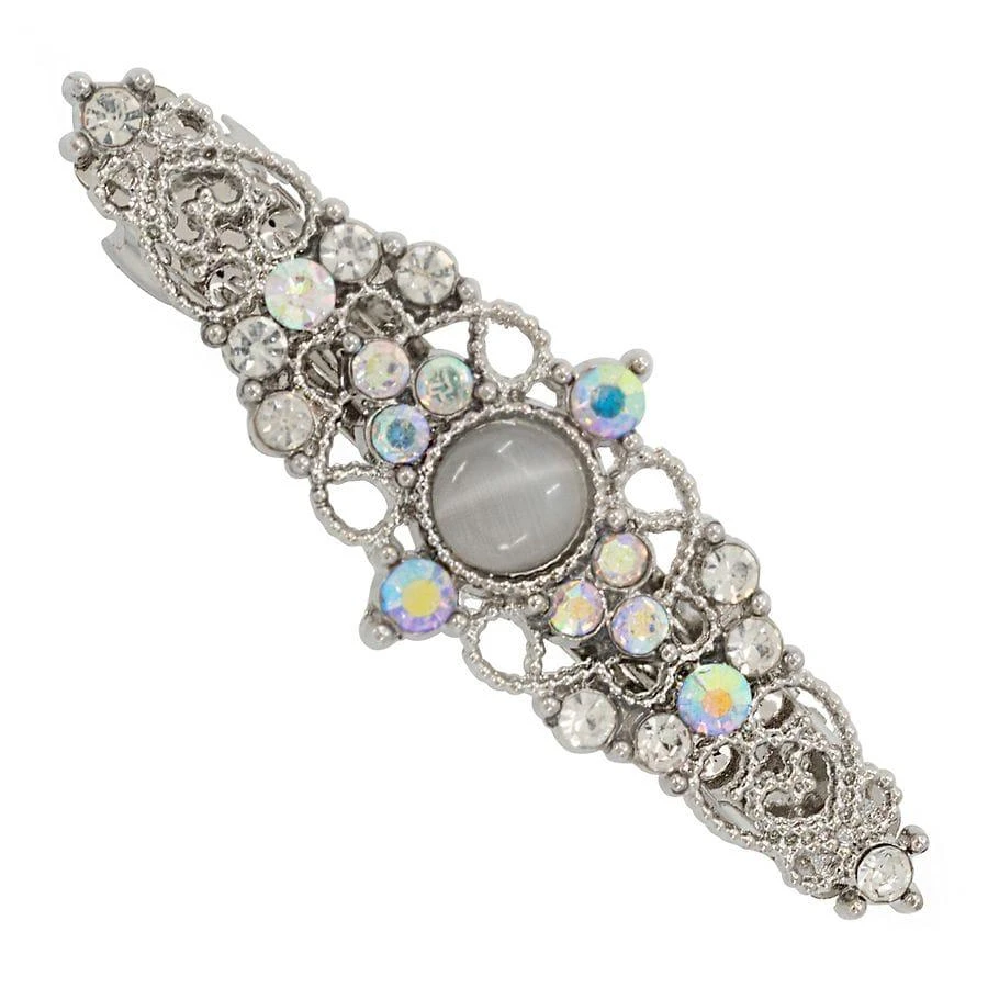 Scunci Fashion Barrette with Bead and Rhinestone Detail 6