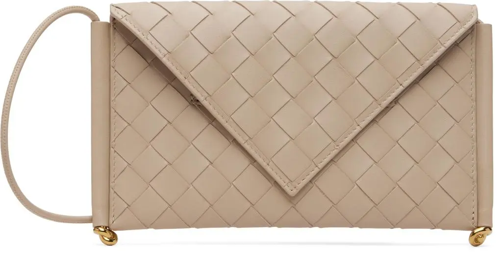 Bottega Veneta Beige Solstice Phone Pouch