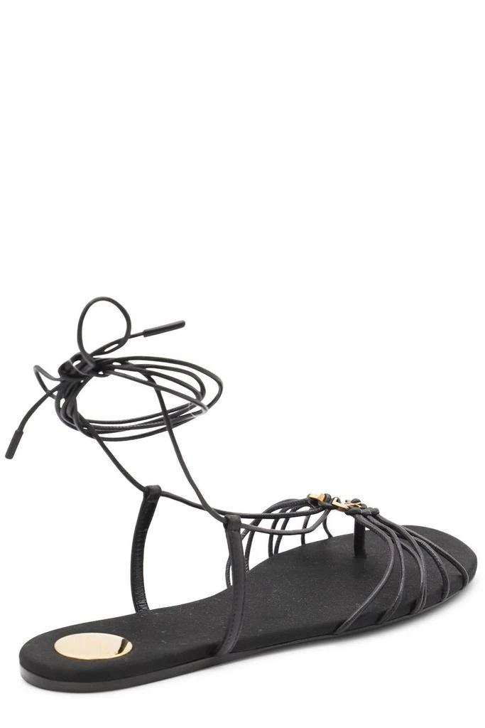 Yves Saint Laurent Saint Laurent Babylone Logo Plaque Sandals 3