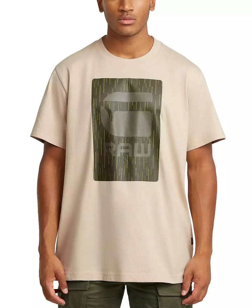 G-Star Men's Relaxed Fit Short Sleeve Burger Box Graphic Crewneck T-Shirt 1