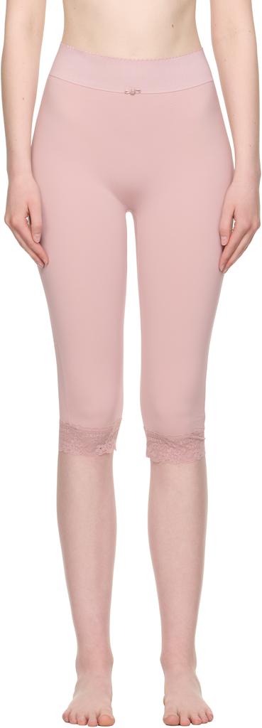 SKIMS Pink Vintage Shapewear Capri Leggings