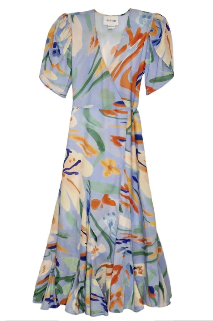 De Loreta De Loreta - Izula Izula Wrap Dress Jaleo Celeste 1