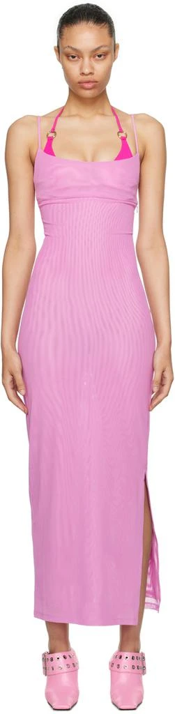 Miaou SSENSE Exclusive Pink Thais Maxi Dress 1