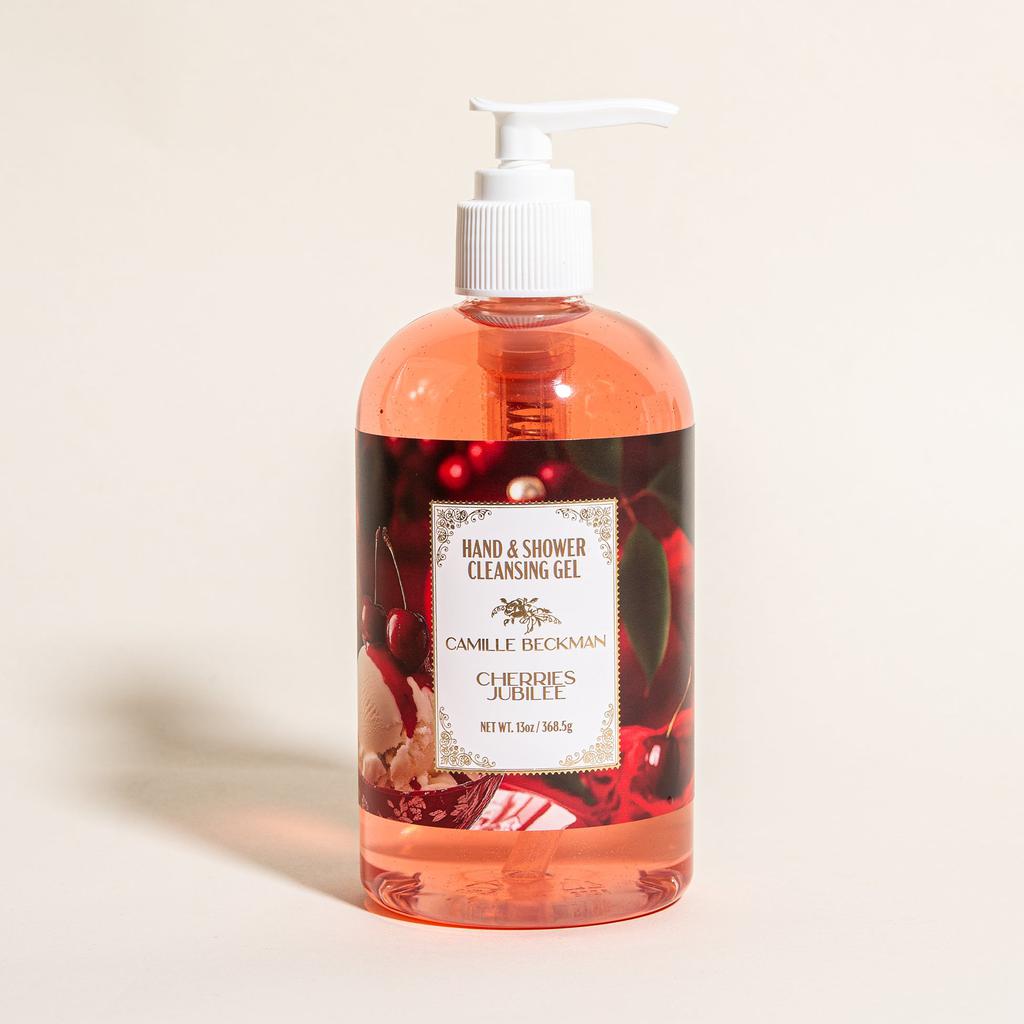 Camille Beckman Hand & Shower Cleansing Gel 13oz Cherries Jubilee