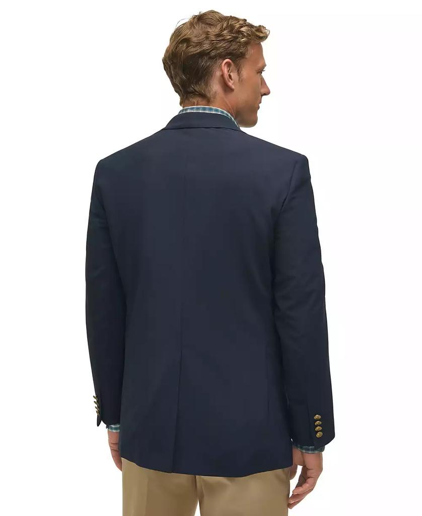 Brooks Brothers Men's Classic-Fit Navy Stretch Wool Blend Blazer
