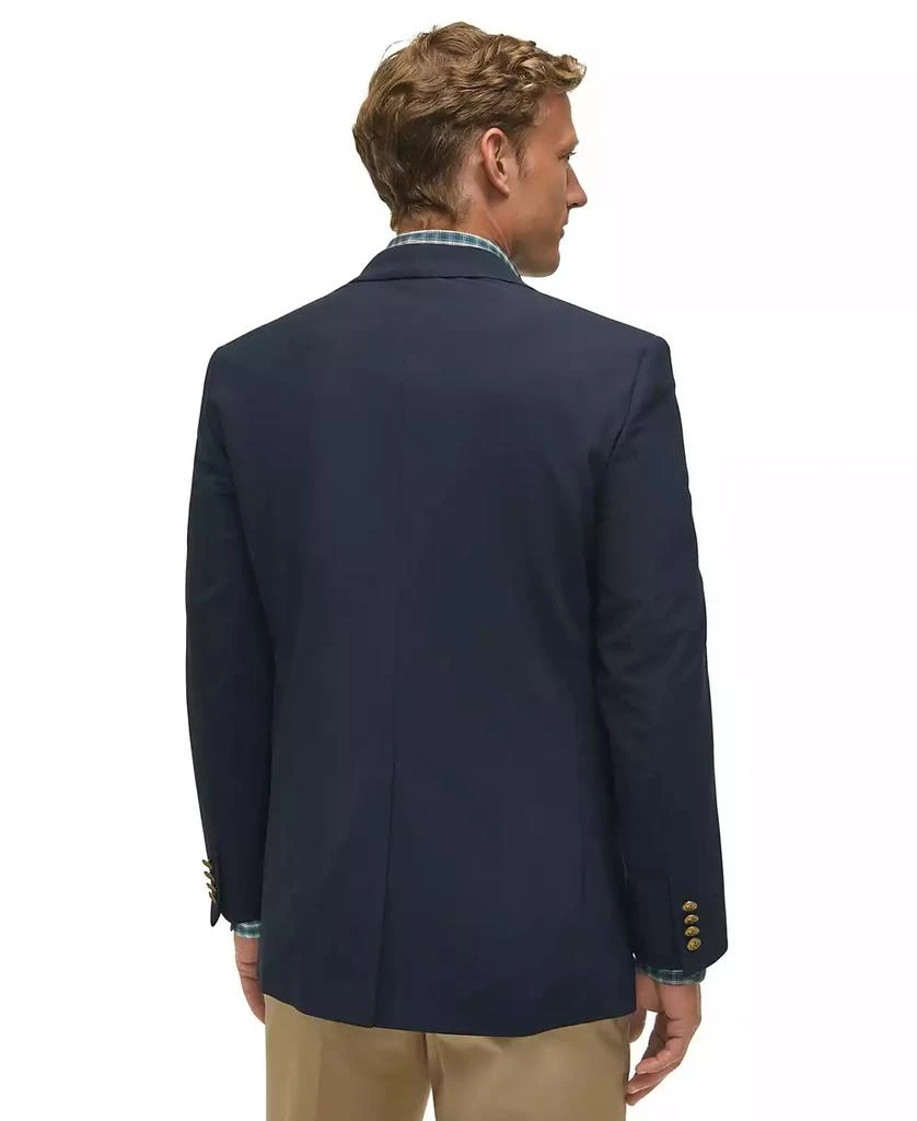 Brooks Brothers Men's Classic-Fit Navy Stretch Wool Blend Blazer 2
