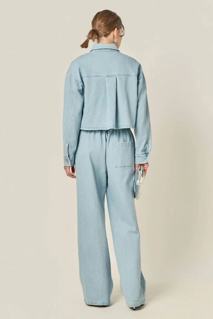 English Factory English Factory - Elastic Waist Pintuck Pants 2