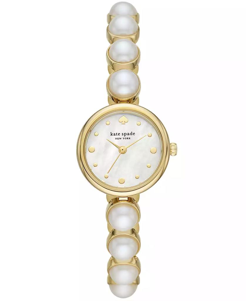 Kate Spade Monroe Gold-Tone Stainless Steel & Faux Pearl Bracelet Watch 24mm