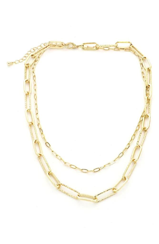 Panacea Two-Row Link Layered Necklace 1
