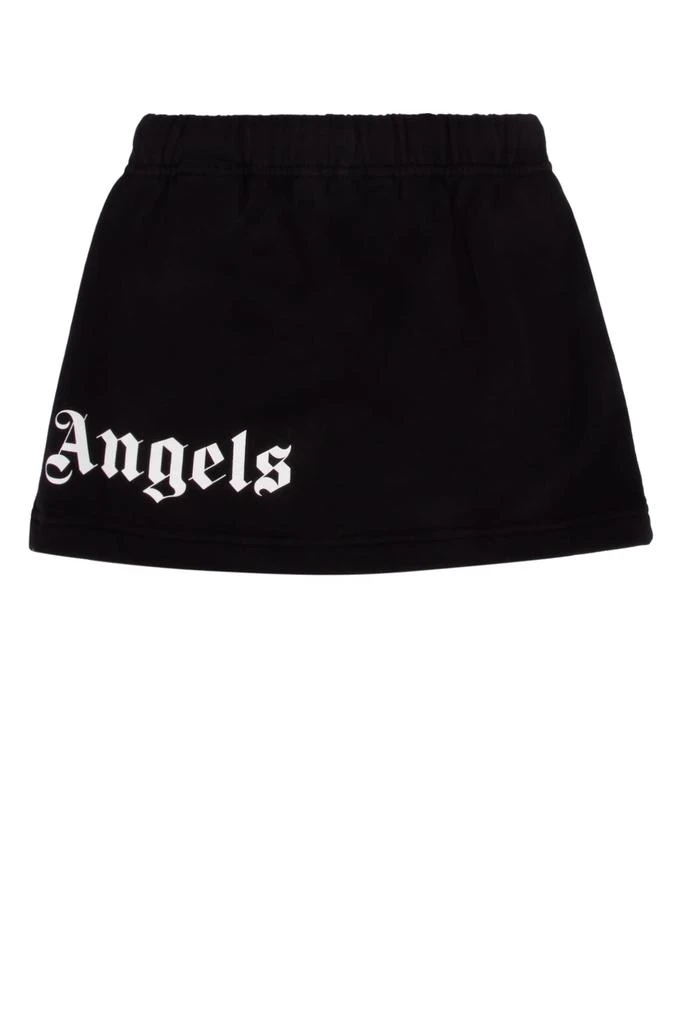 Palm Angels Classic Overlogo Sweat Skirt Black White 2