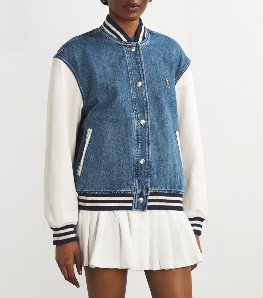 Ralph Lauren Denim Logo Bomber Jacket 3