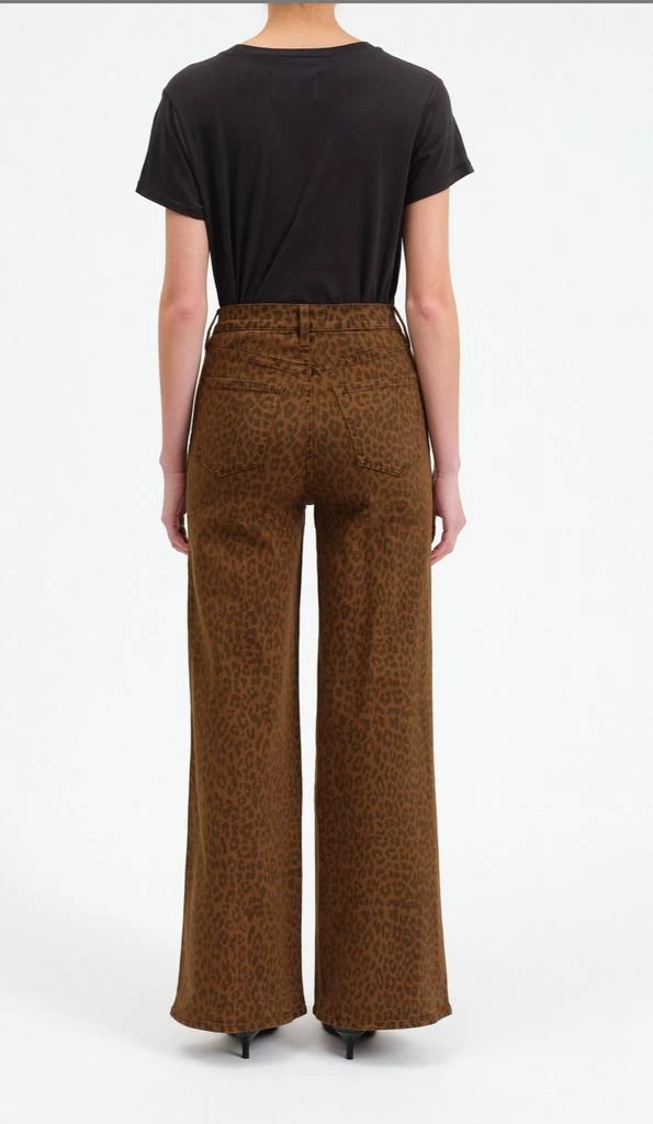 DAZE Far Out High Rise Wide Leg Jeans In Wild Cat 3