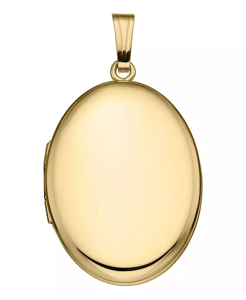 DRS, Inc. Yellow Gold Filled Oval 17mm Polished Locket for Women