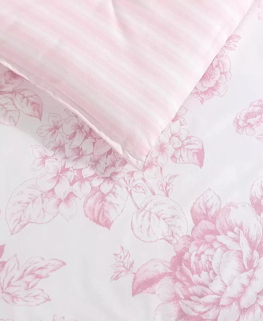 Laura Ashley Delphine Cotton Reversible 3 Piece Comforter Set 6