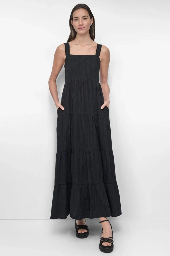 DKNY TIERED MAXI SWING DRESS 1