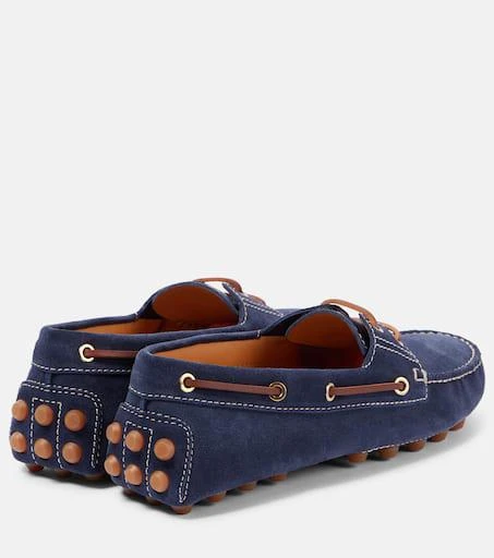 Tod's Gommino Bubble suede boat shoes 2