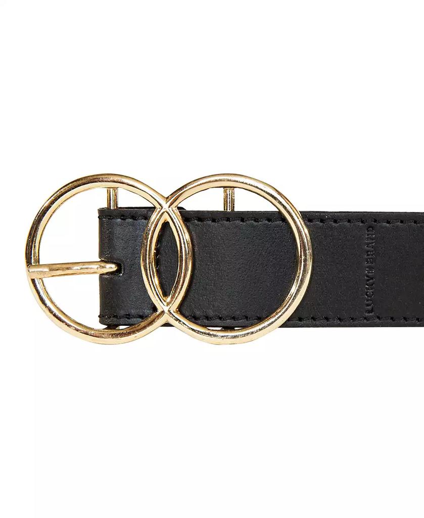 Lucky Brand Women's Double O Ring Leather Pant Belt