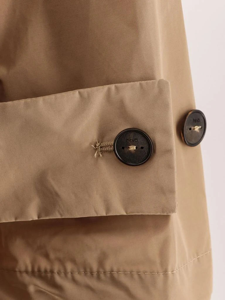 HEVÒ Margherita nylon trench coat with belt 3