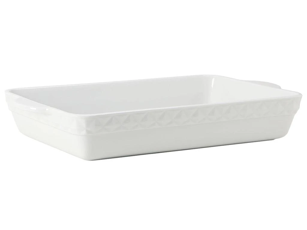Tuxton Home DisplayTux Casserole Rectangular 6-1/4qt 18-1/2"(16-1/2" w/o handle)x11"x3", 2 Pieces