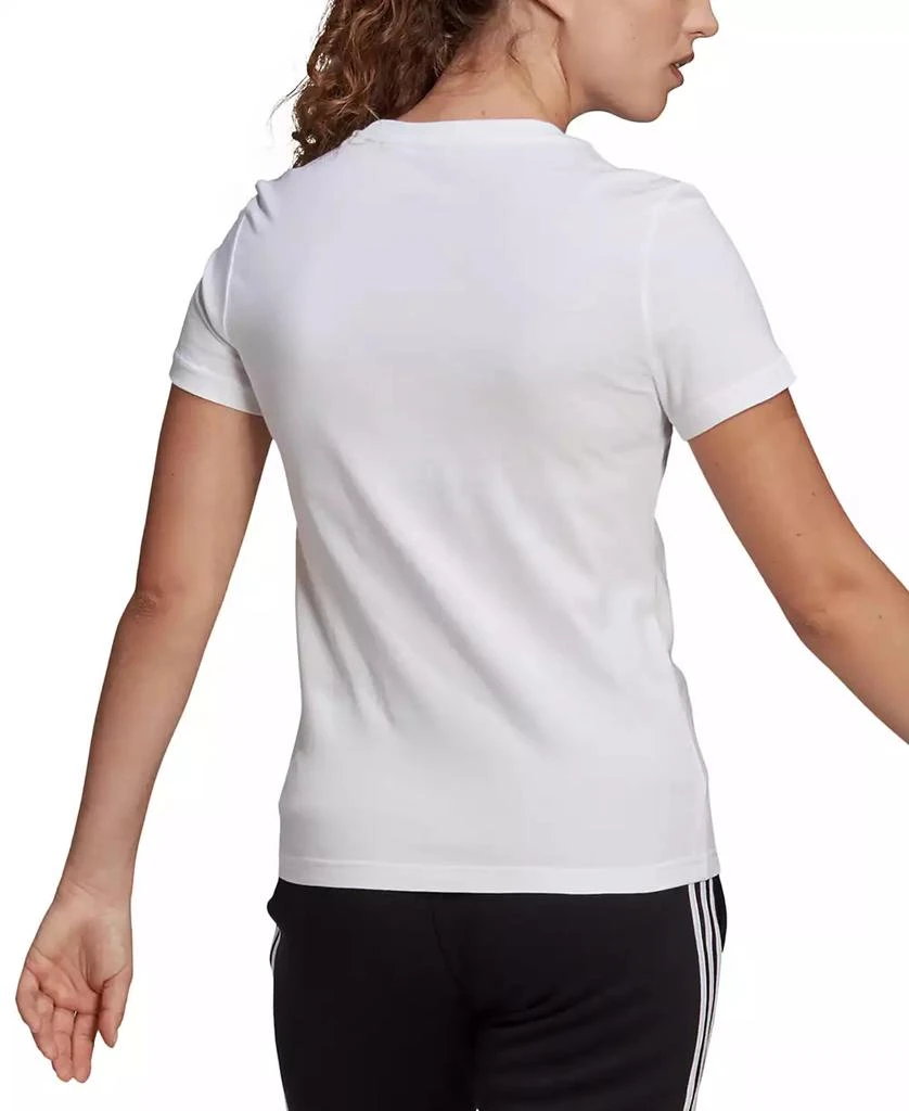 Adidas Women's Essentials Cotton Linear Logo T-Shirt 2