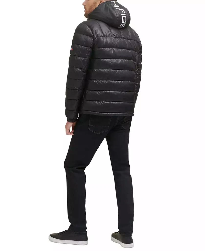 Tommy Hilfiger Men's  Sherpa Lined Hooded Quilted Puffer Jacket 4