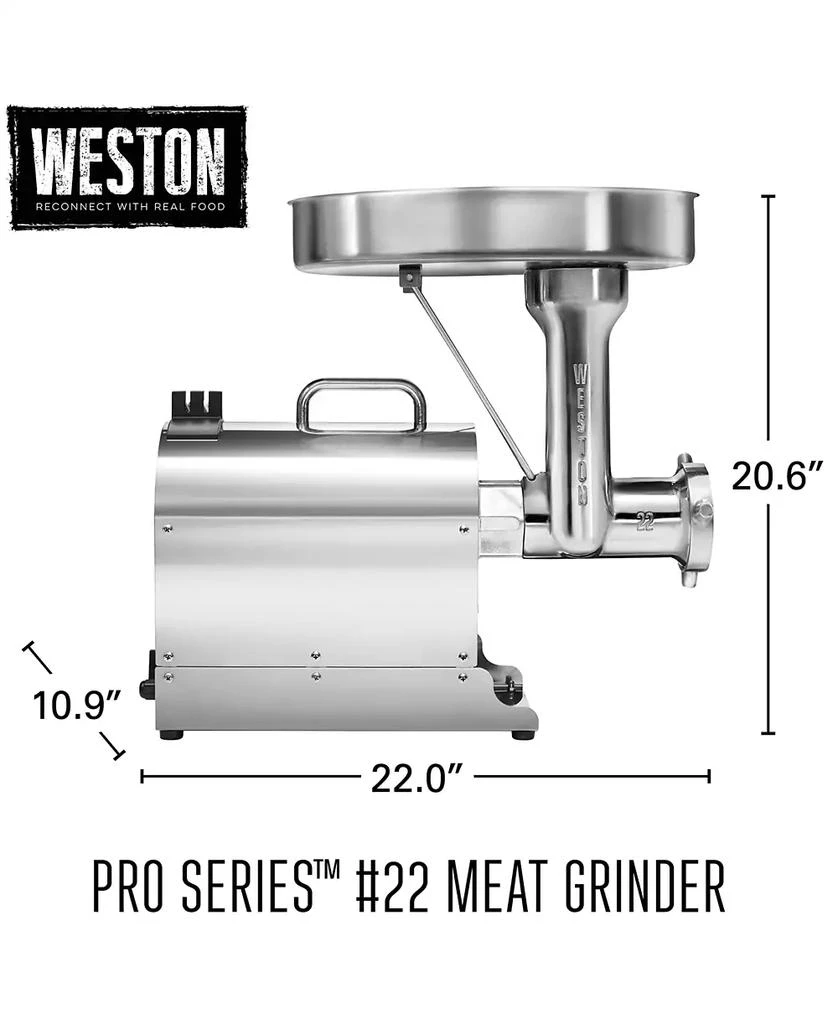 Hamilton Beach Pro Series 22 Meat Grinder with Sausage Stuffer Kit 9