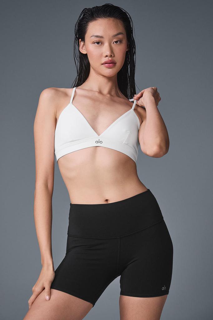 Alo Splendor Bra - Candy Red/White