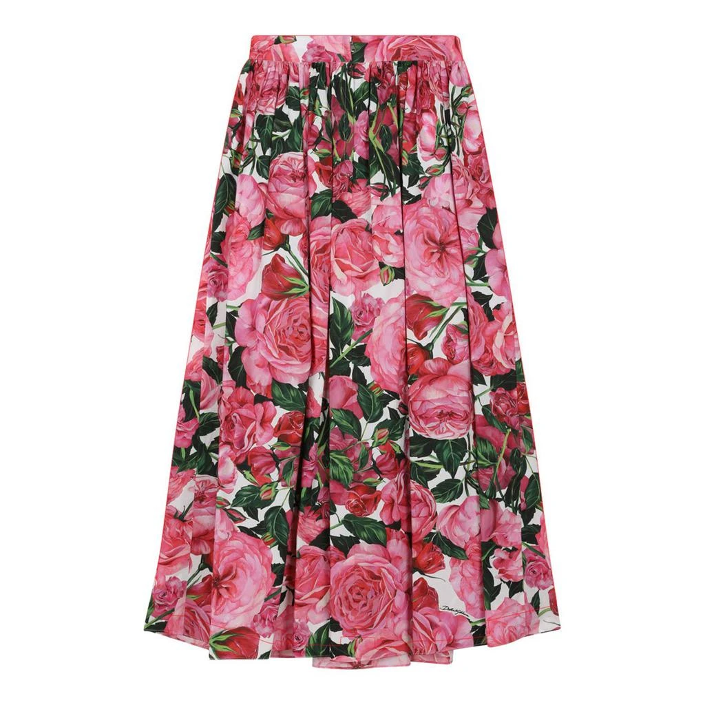 Dolce 
Gabbana Dolce 
Gabbana Kids Floral-Printed Dtraight Hem Skirt 2