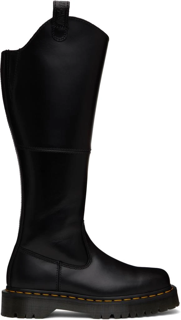Dr. Martens Black Amaayah Knee High Leather Tall Boots 1