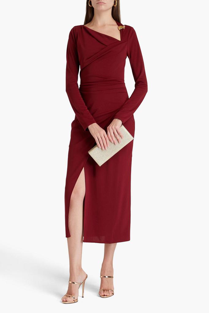 NICHOLAS Cutout embellished jersey midi dress