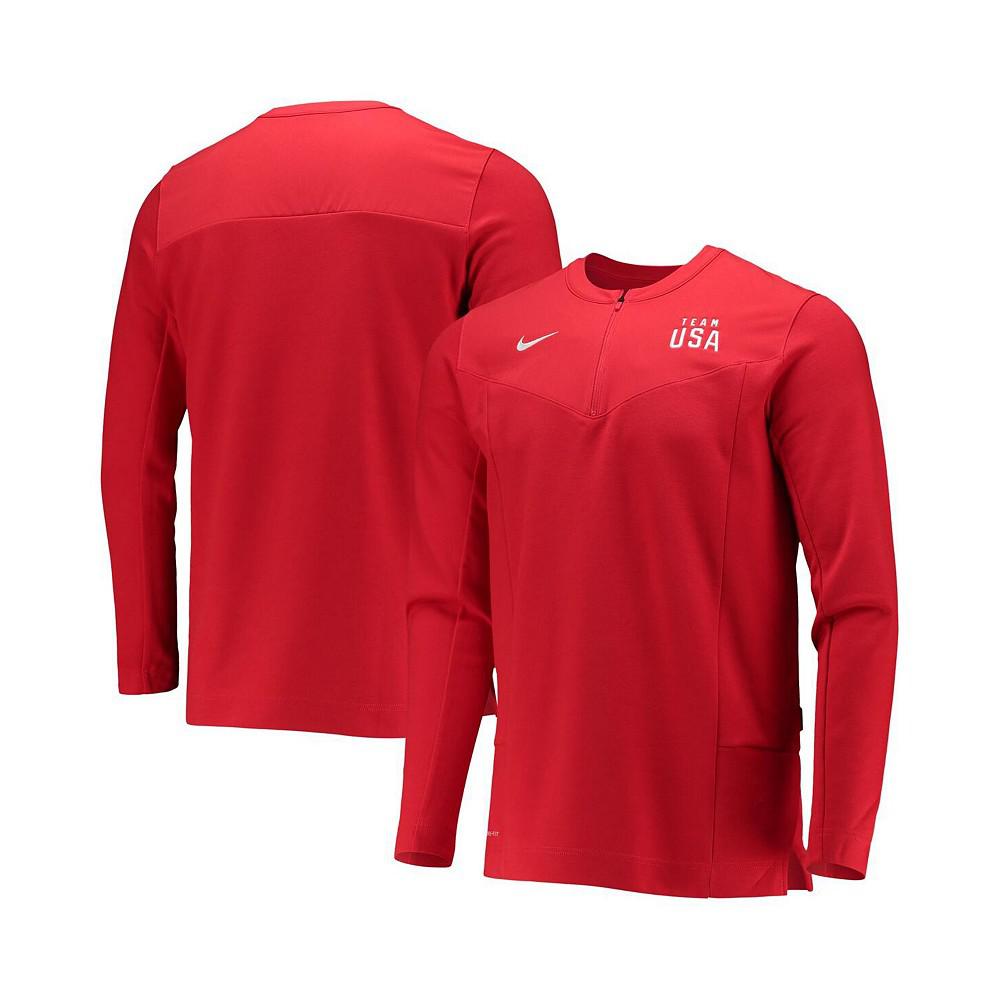 Nike Men's Red Team USA Half-Zip Performance Jacket