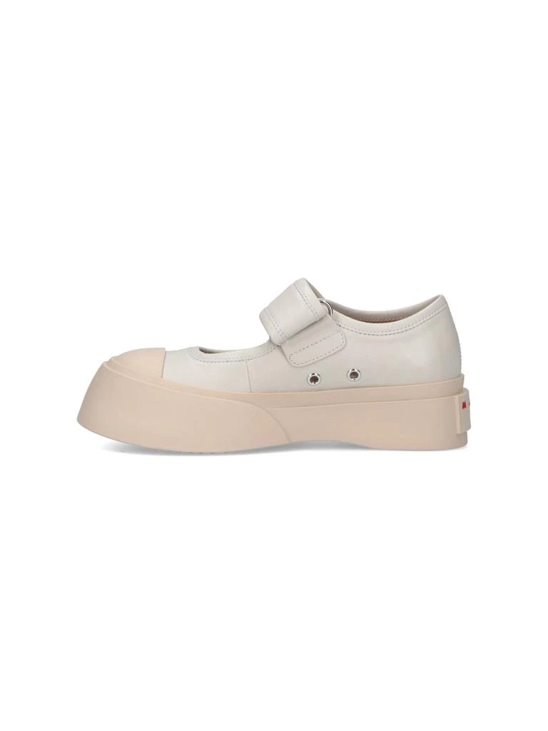 Marni Beige Calfskin Mary Jane Sneakers 3